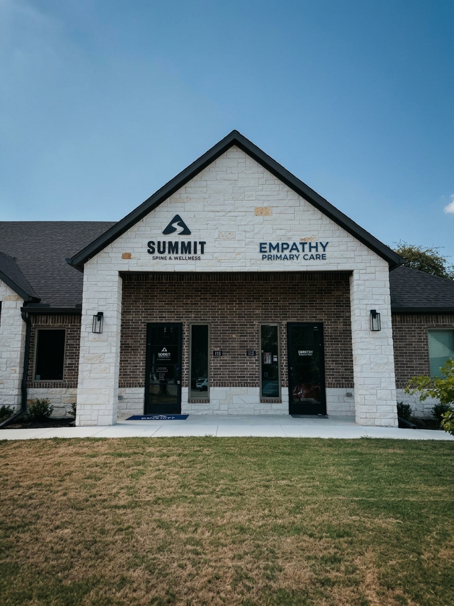 Exterior of Summit Spine & Wellness in Colleyville, Texas